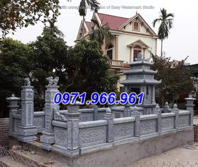 Mẫu lăng mộ đá hiện đại Ninh Bình đẹp - nghĩa trang nhà mồ