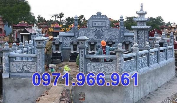 thiết kế lăng mộ đá xanh đẹp bán tiền giang 96+