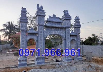 101 mẫu cổng đá tự nhiên đẹp bán hà nội - nhà thờ họ đá xanh