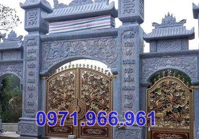 134 mẫu cổng đá xanh đẹp bán vĩnh phúc - tam quan tứ trụ