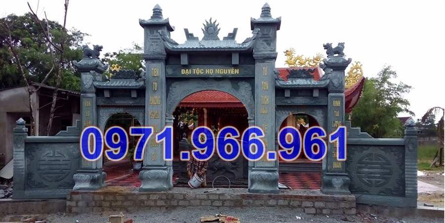 2213 mẫu cổng đá đẹp bán bạc liêu - đình chùa miếu