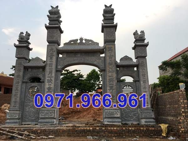 234 mẫu cổng đá xanh đẹp bán hưng yên - nghĩa trang nhà mồ