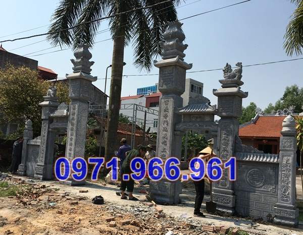 456 mẫu cổng đá đẹp bán lạng sơn - tam quan tứ trụ