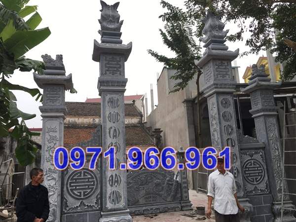 7888 mẫu cổng đá xanh đẹp bán TP hồ chí minh SG - nhà thờ họ