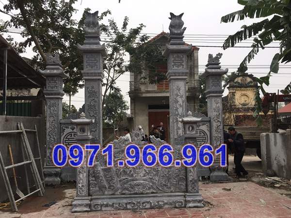 9090 mẫu cổng đá xanh đẹp bán sài gòn thủ đức - nhà thờ họ