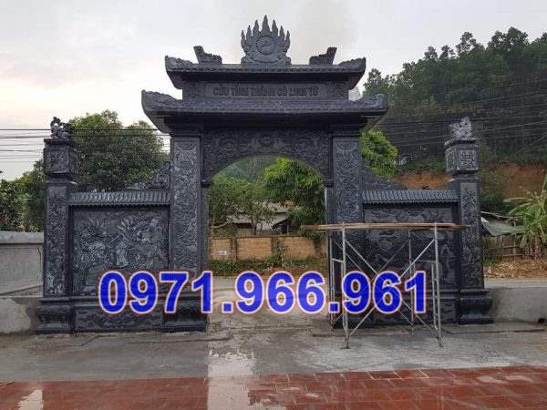 978 mẫu cổng đá đẹp bán điện biên - tam quan tứ trụ